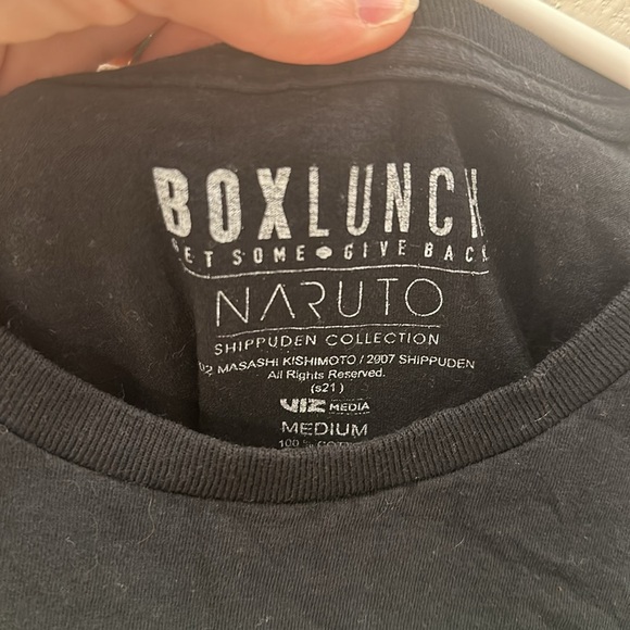 EUC Naruto Kakashi Graphic Screen Tee Short Sleeve T- Shirt Size M Medium Double - Picture 5 of 8